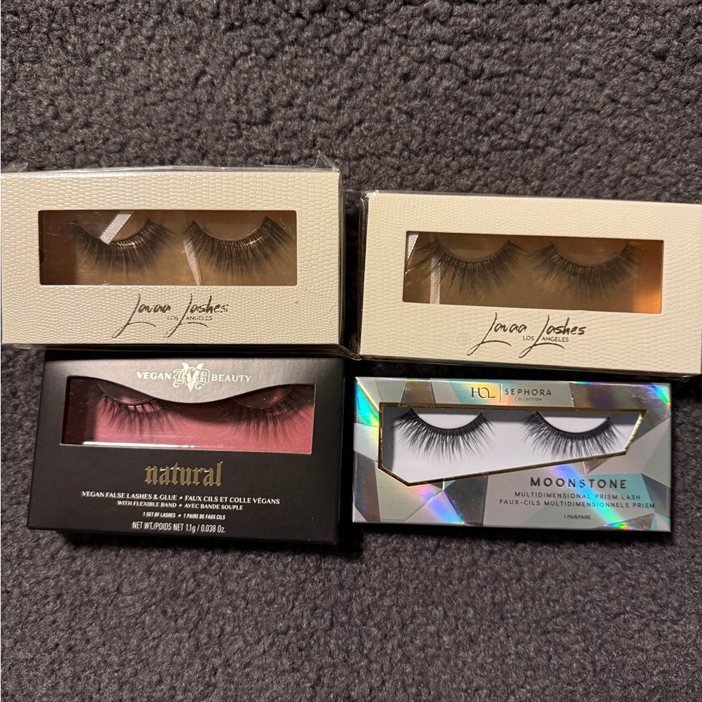 Huda, Anastasia, Lavaa Lashes Natural Black Lashes Set